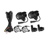 SUTVCM Protecteur phare moto Pour R1200GS LC ADV F800GS F750GS F650GS R1150GS Moto Phares Avant À Haute Luminosité Auxiliaires Ensemble Antibrouillard(A set with relay)