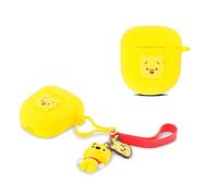 Suublg Coque de protection en silicone pour écouteurs Bose QuietComfort II 2022 avec porte-clés poupée de dessin animé et cordon de protection anti-perte