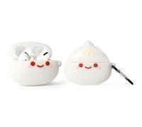 Suublg Coque pour écouteurs AirPods Pro 2e/1ère génération (2023/2022/2019) avec porte-clés, motif de peau de dessin animé 3D, coque de chargement en silicone, résistante aux chocs pour AirPods