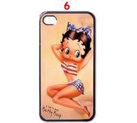 SUUER Rubber SiliconeBetty Boop Cartoon (6) Designer Personalized Custom Plastic Rubber Tpu CASE for iPhone 5 5s Durable Case Cover