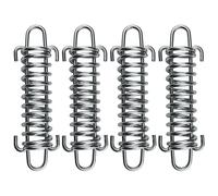 SUUJI Lot de 4 Ressorts d'absorption des Chocs pour Laisse de Chien en Acier Inoxydable pour Course ou entraînement, tendeur de Boucle Fixe Robuste pour randonnée, Camping