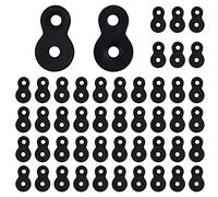 SUUJI Lot de 48 fixations robustes en acier de calibre 12, connecteur de bureau noir