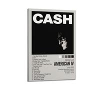 suumyo Johnny Cash Poster artistique pour décoration de chambre à coucher, salon - 30 x 45 cm - Style cadre