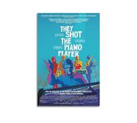 suumyo Poster artistique « They Shot The Piano Player » - Décoration de chambre à coucher, salon - 50 x 75 cm - Style sans cadre