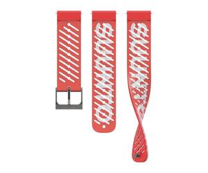 SUUNTO 22 ATH5 Bracelet de Montre Compatible avec SUUNTO Race, Vertical, 9 Peak Pro, 9 Peak, 5 Peak, Watch Strap Bande de Remplacement en Silicone Souple de 22mm, S+M