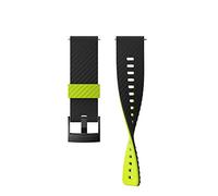 SUUNTO Urban 3 Bracelet en silicone 24 mm, taille M, noir/citron vert, M, Plastique