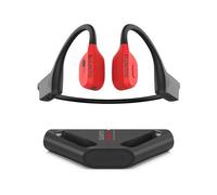 Suunto Wing Casque à Conduction Osseuse sans Fil, Écouteurs Sport Bluetooth 5.2 à Oreilles Libres, Contrôle de Mouvement de Tête,Lumière LED, IP67 Étanche 30H d'Autonomie avec Powerbank pour Running