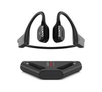 Suunto Wing Casque à Conduction Osseuse sans Fil, Écouteurs Sport Bluetooth 5.2 à Oreilles Libres, Contrôle de Mouvement de Tête, Lumière LED, IP67 Étanche 30H d'Autonomie avec Powerbank pour Running