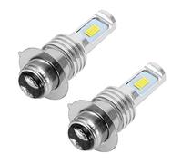 Suuonee Lumière antibrouillard, ampoules blanches de la voiture LED de 2Pcs 80W 6000K pour la lampe d'antibrouillard de H6/P15D avec le décodeur