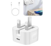 suuosl Prise de charge rapide 20 W et câble de 1 m pour AirPos 4, Pro 2nd Gen, Max 2024, 4, Bose SoundLink Flex/Flex 2/Max, charge rapide pour 15/16 Pro avec adaptateur d'alimentation de type C