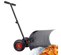 Suusolny Pelle à neige réglable en hauteur 5 positions avec poignée en T - Pour l'extérieur - 74 cm de large - Convient également comme collecteur de feuilles en métal