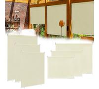 Suusolny Store d’extérieur, store vertical, store occultant, protection solaire, imperméable, store de balcon pour balcon, terrasse, 140 x 240 cm - Beige