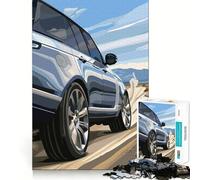 SUV argenté sur Une Route poussiéreuse Puzzle pour Adolescents 1000 pièces Jeu de logique Cadeau raffiné Family Joy Premium Edge 50x75cm