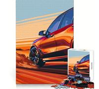 SUV BMW Rouge Toute Vitesse Puzzle de 1000 pièces pour Adultes Jeu de réflexion et de renforcement des Liens familiaux Découpe de précision Cadeau créatif (38x26cm)