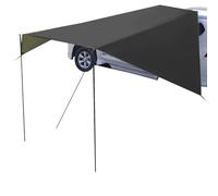 SUV Shade Canopy, Vehicle Awning Tent, Waterproof Cover, Portable UV Sun Blocker, Adjustable Poles and Hooks, 1 Pack for Camping, Road Trips, Beach Outings, Tailgating, Car Travel