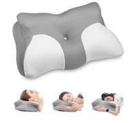 Suvexor Oreiller Ergonomique Cervical Oreiller Memoire Forme pour la Nuque | Mousse à mémoire de forme haute densité, conception ergonomique à deux hauteurs, housse amovible, Favoriser le sommeil