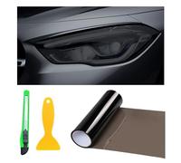 Suvnie Rouleau de film teinté caméléon brillant pour phares de voiture, 30,5 x 122,9 cm, film autocollant en vinyle pour feux arrière, feux de brouillard, accessoires de voiture (noir clair)