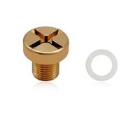 Suvnie Vis de purge de réservoir d'expansion de radiateur en laiton avec joint torique en caoutchouc, vis de vidange pour X1 X3 17111712788, accessoires de voiture