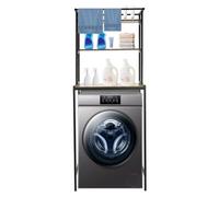 Suvnlsy Étagère de machine à laver à 3 niveaux, étagère au-dessus de la machine à laver et du sèche-linge, étagère de salle de bain, gain de place, réglable en hauteur pour buanderie, salle de bain
