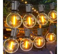 SUWIN Guirlande Lumineuse Exterieure 18M avec E12 30+1 LED G40 Ampoules