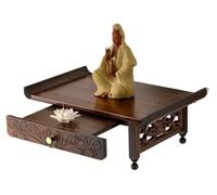 SUWOOPH Étagère d'autel Murale, Niche d'exposition en Bois Massif for espaces de Pleine Conscience et décoration intérieure(50cm)