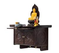 SUWOOPH Étagère Murale for autel de Bouddha, vitrine, Niche Murale for Une décoration intérieure Pleine de Conscience(40cm)