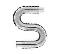 Tuyau de cheminée for poêle à bois en acier inoxydable, tuyau de poêle de camping extensible, raccords d'échappement flexibles, différentes tailles(2m-9cm)