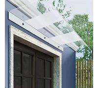 Suwooy Marquise De Porte Étanche,40×100cm/40×160cm/40×180cm/50×80cm/50×90cm Auvent De Fenêtre,Auvent De Pluie De Toit De Jardin,Marquise De Porte D'entrée Résistant Aux UV,Clear-40x180cm/15.7 * 71in