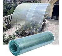 Suwooy Plaques pour Toiture en Polycarbonate 0.8mm,Feuilles De Toiture en Plastique Transparent,Plaque en Fibre De Verre,Facile À Plier Et À Couper,Feuille De Toit,pour Serre,W×L-1.5×5m