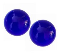 Suxdlan 2PCS Crystal Ball Energy Crystal Baoding Balls 1.57" Blue Decor for Home Decorations, Feng Shui Ornaments, Photography Props, Decoration Accessories