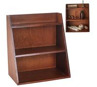 Suxdlan Étagère Murale Vintage, 11, 8x6, 7x13, 2 Pouces étagère à bibelots en Bois à 3 Niveaux, étagères décoratives autoproclamées et Pendantes