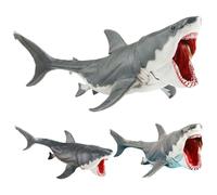 Suxdlan Figurine de Requin à Bouche Mobile, Jouet réaliste en Plastique, créature de la mer, Animal l'océan, pour Enfants et Adultes