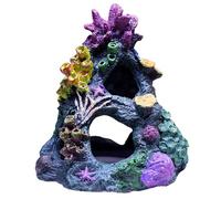 Suxdlan Grotte d'abri de Corail d'aquarium, Petites Figurines de Corail pour Aquarium, cachettes Repos et Jeu, décorations