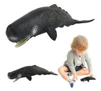 Suxdlan Jouet de Cachalot 8x3x2 Pouces, Figurine de Baleine, Jouet réaliste Artificiel avec Bouche Ouverte, Jouets d'animaux Marins en Plastique pour la décoration, l'éducation et Plus Encore