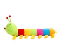 Suxdlan Oreiller de Corps en Peluche Chenille pour bébé, Jouet Chenille Moelleux coloré pour Enfants, Ornement de Chambre à Coucher à la Maison