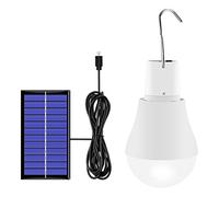 Suxdlan Panneau solaire à LED solaire Panneau Prise de secours Portelle Portable USB Lampe rechargeable pour la tente de camping