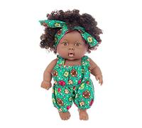 Suxdlan Poupées Noires de 7, 87 Pouces, poupée Afro-américaine, articulations Mobiles, réaliste, renaître, pour Enfants, Cadeaux, Festivals, Style 4