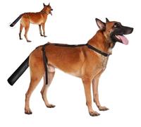 Suxdlan Protecteur de Queue de Chien Anti-léchage Housse Protection Queue Chien pour Les Plaies avec Fournitures Couverture Plaie en Tissu Oxford à Extrémité Ouverte, M