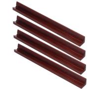 Suxdlan Supports de Mahjong avec poussoirs, 4 pièces, poussoirs de Mahjong en Bois avec rainure, idéaux pour Le Train Mexicain, Les Dominos et Autres Supports Jeu