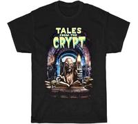 SUXISUUX balloo Tales from The Crypt Movie Mens Funny Tshirts Black Reprint Black Manches Courtes(Small)