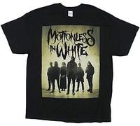 SUXISUUX Motionless in White Graveyard Shift T-Shirt Black Manches Courtes(3X-Large)