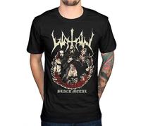 SUXISUUX Watain Lawless Fire New Men's T-Shirt Black Metal Band Group Merch Fan Manches Courtes(Small)
