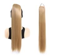 SUXUMHAO 1 extension de queue de cheval marron clair, 70 cm de long, perruque de queue de cheval en fibre haute température, aspect naturel, facile à porter et à coiffer