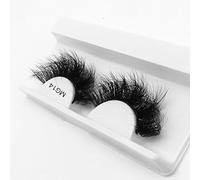 suxuMhao 1 paire de faux cils en vison moelleux aspect naturel 8D volume M14