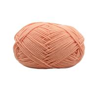 suxuMhao 1 rouleau de fil de laine - Fil doux indispensable pour le tricot et le crochet - Pour projets faits main (orange clair) 12