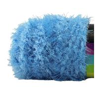 suxuMhao 1 rouleau de laine douce essentielle pour les projets d'artisanat et le tricot à la main, fil de qualité supérieure (bleu) 06