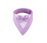 suxuMhao Bandana pour chien - Léger - Séchage rapide - Poly-mélange - Bavoirs triangulaires avec joli motif - Mouchoir réglable pour chiens de taille moyenne et grande - Cadeau - L, violet