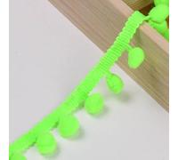 suxuMhao Bordure à franges à pompons de 18,1 m, mini pompon en forme de boule, ruban doux à franges de 2,5 cm de large, E28