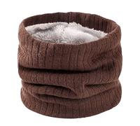 SUXUMHAO Cache-cou chaud pour un usage quotidien, accessoire idéal pour les journées fraîches d'automne et d'hiver (marron) 02