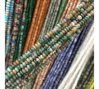 suxuMhao Dispersed Beads Lot de 2 perles en pierre naturelle pour bijoux faits à la main Vert 03